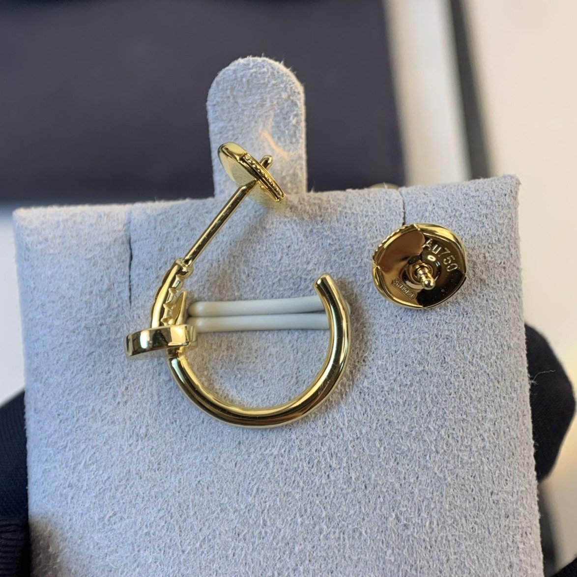 CARTIER JUSTE EARRINGS 1.8MM GOLD