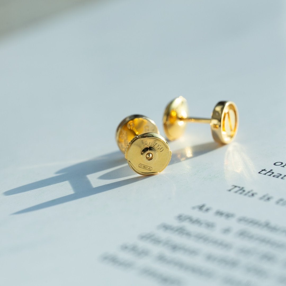 CARTIER LOVE EARRINGS GOLD 7.2MM
