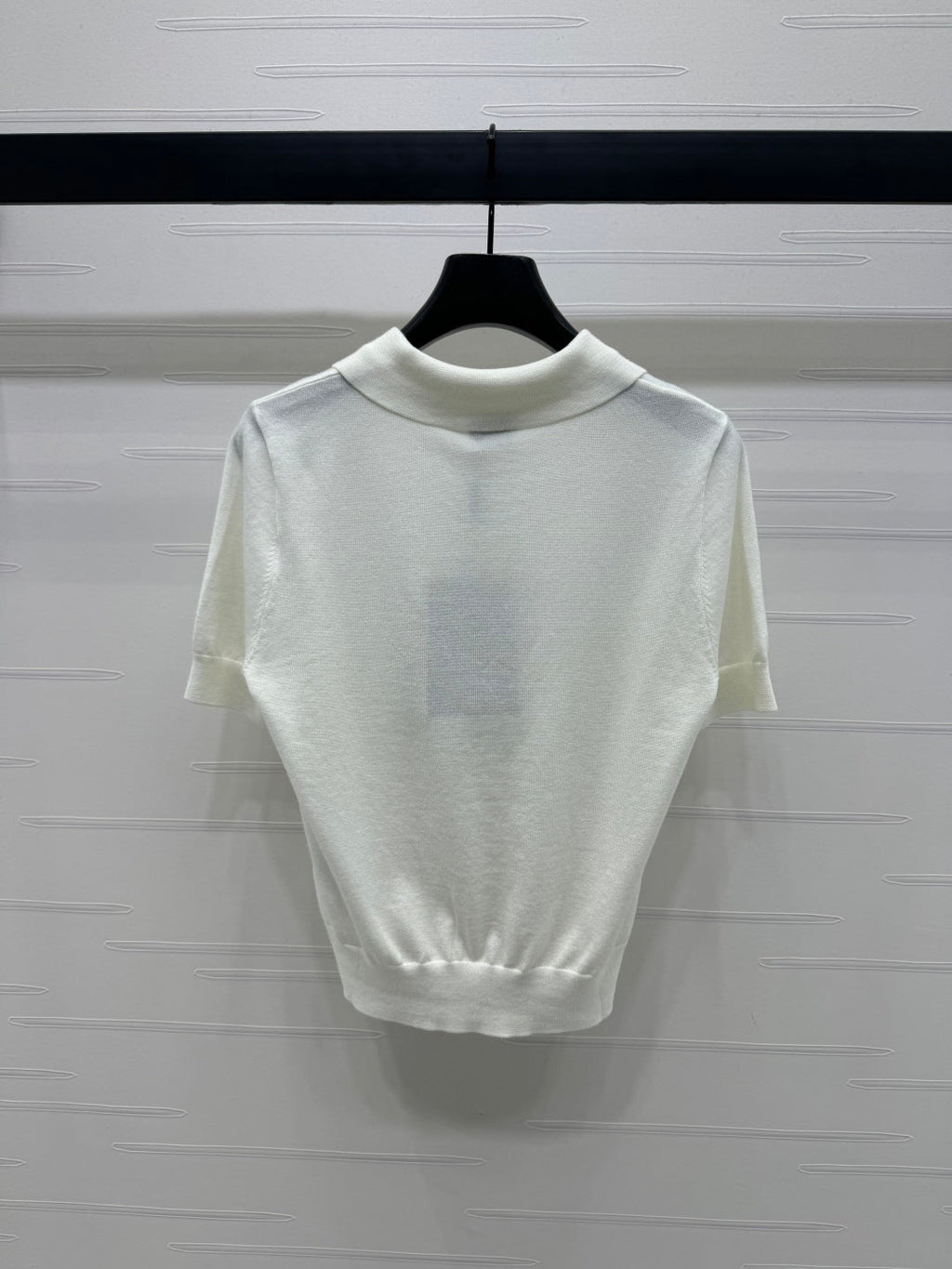 BURBERRY SHORT-SLEEVE KNITTED POLO SHIRT 274844
