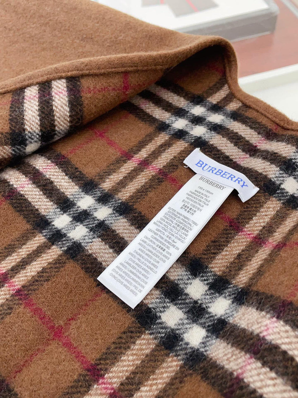 BURBERRY 25S DOUBLE-FACED CASHMERE COAT 209