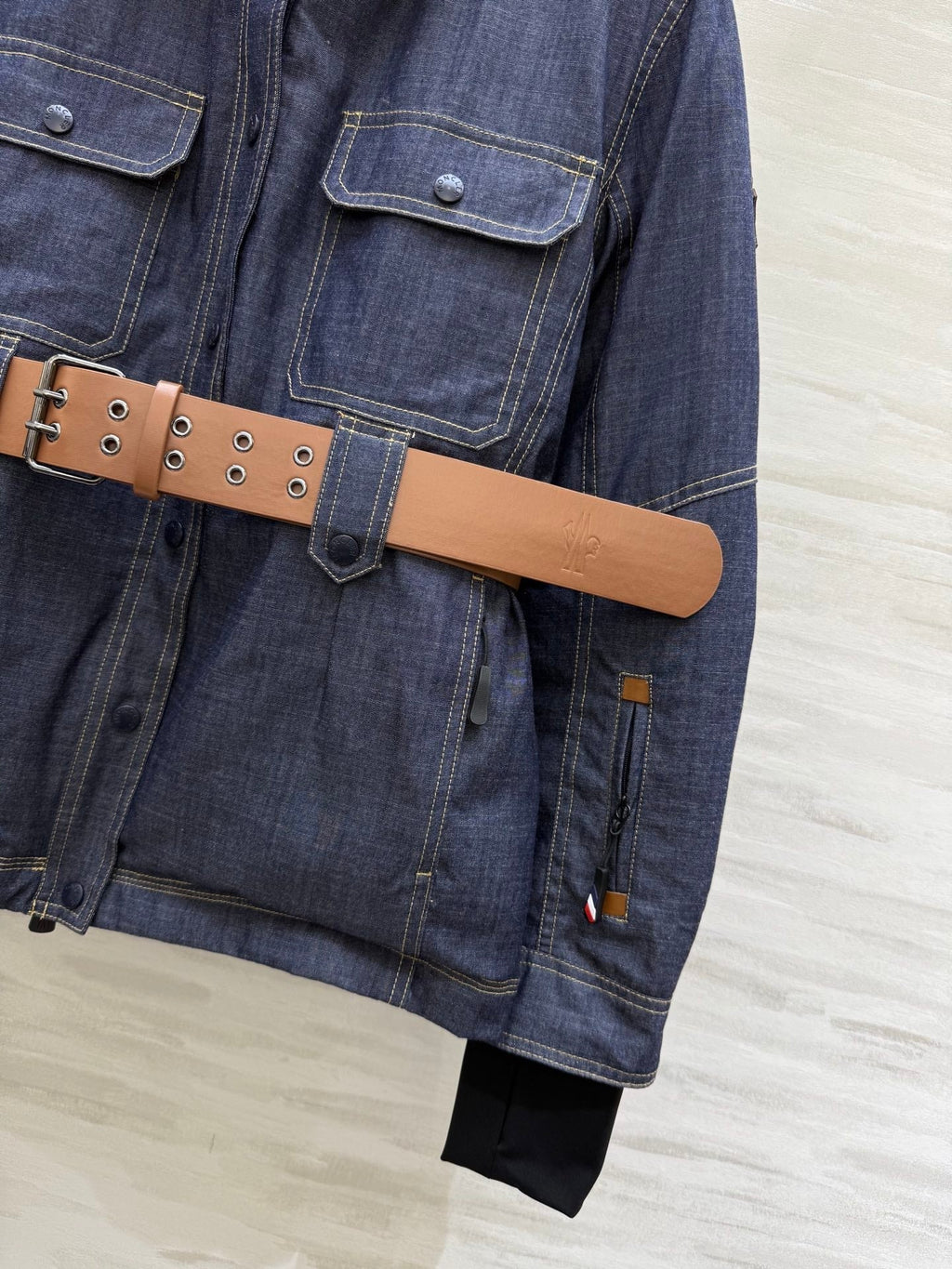 MONCLER 25S DENIM DOWN JACKET 344
