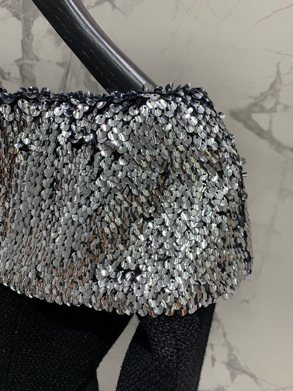 YSL 25S OFF-SHOULDER SEQUIN JACKET STYLE 185