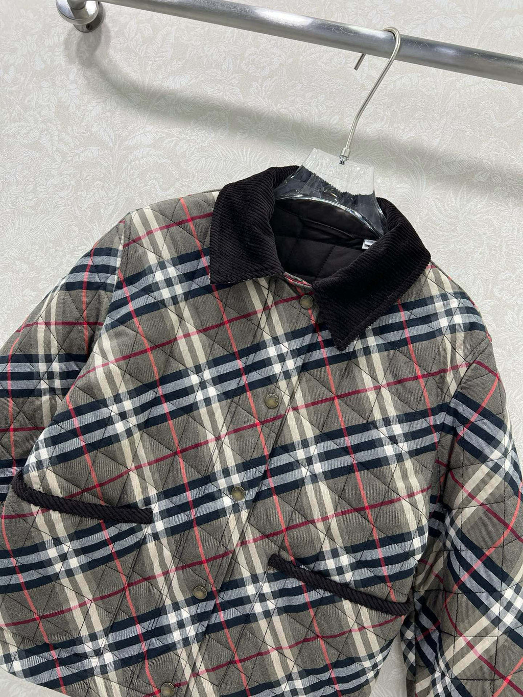 BURBERRY 25S COTTON PLAID JACKET 129