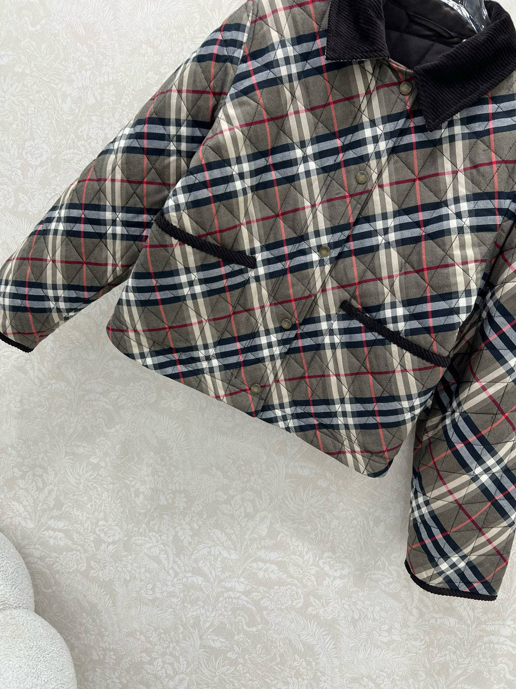 BURBERRY 25S COTTON PLAID JACKET 129