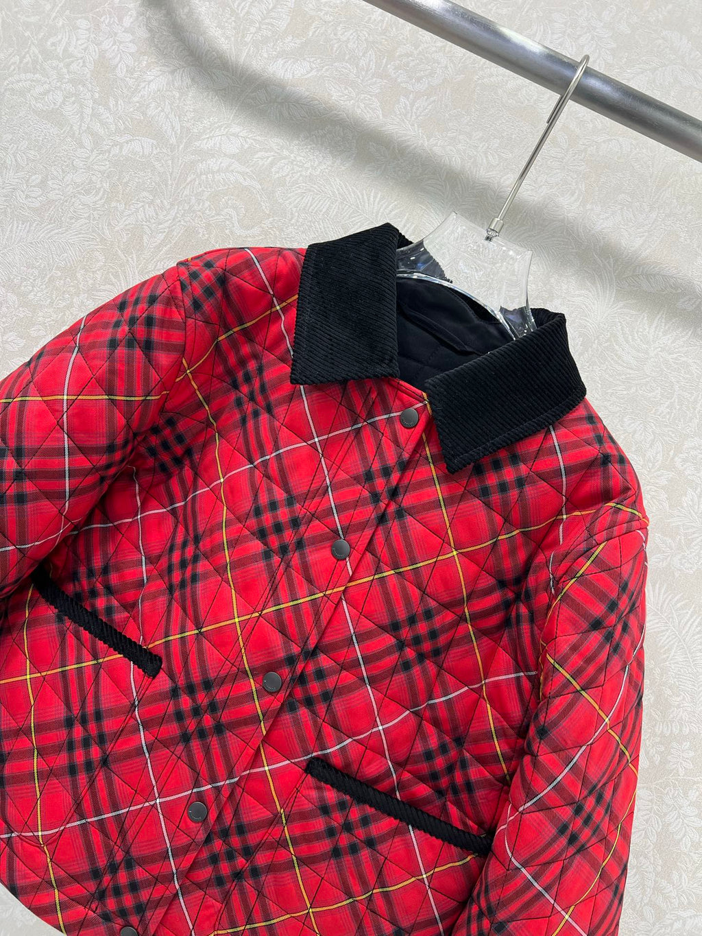 BURBERRY 25S COTTON PLAID JACKET 130
