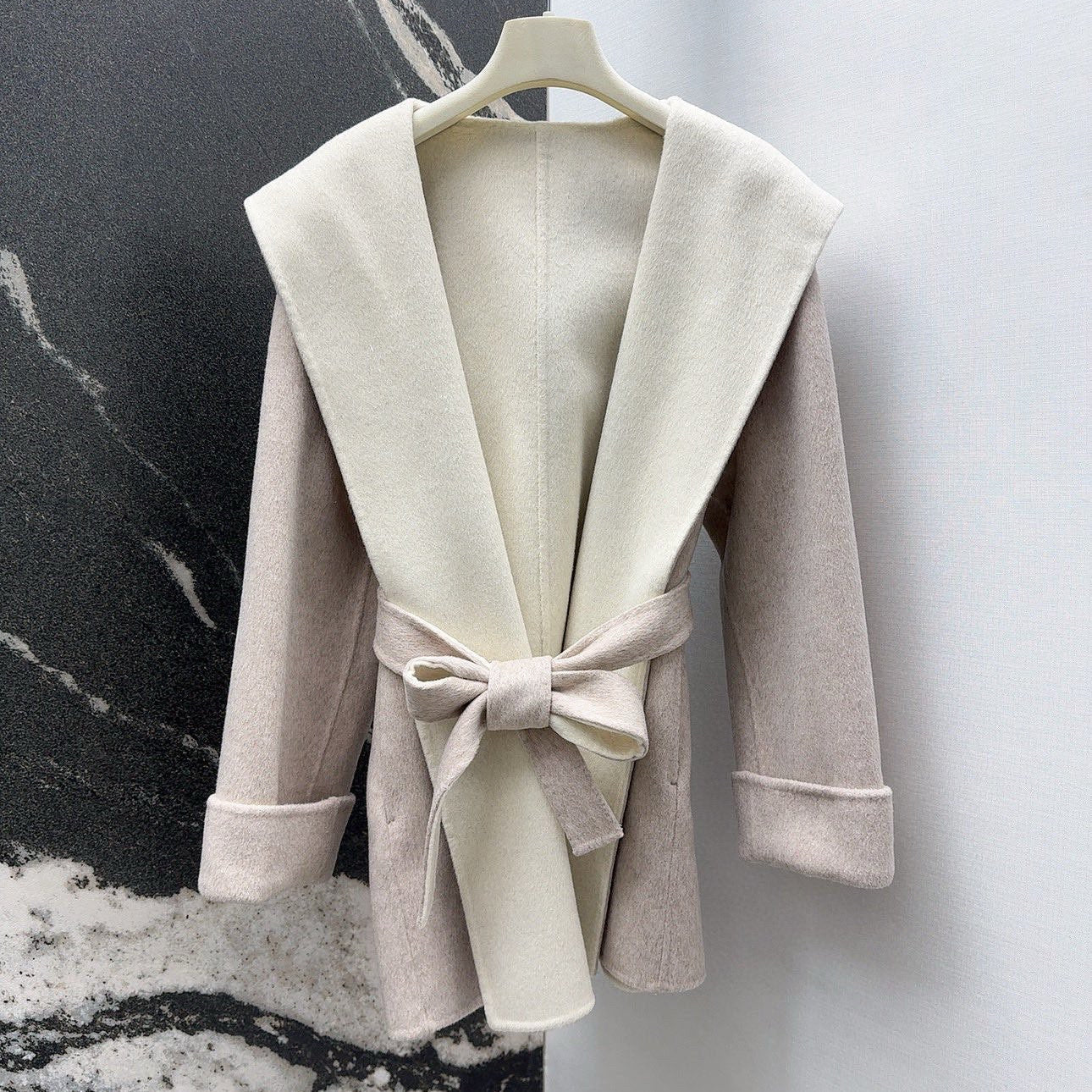 MAX MARA 25S HOODED MID-LENGTH COAT 159
