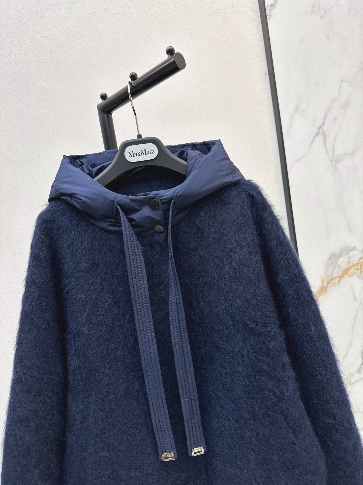 MAX MARA 25S HOODED KNIT JACKET 107